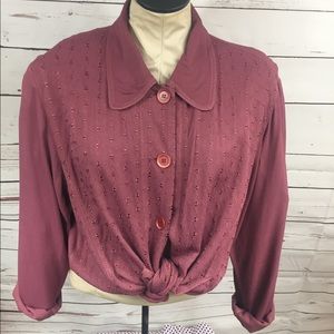 Johnny Was BOHO Silk Top